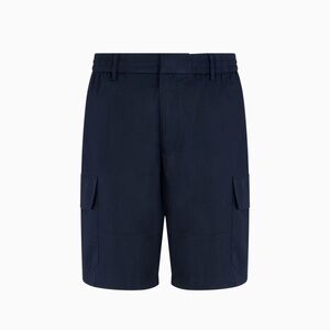 COTTON TWILL CARGO SHORTS WITH MAXI POCKETS